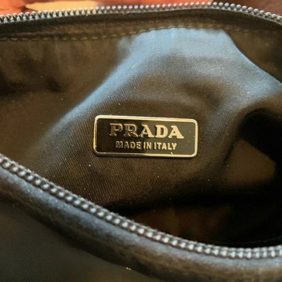 Prada Mini Black Tessuto Nylon #31 Y2K Hobo Hand Bag. - Picture 3 of 5
